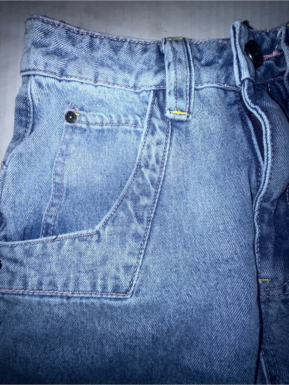 A.LAB Analog Blue Rave Baggy Y2K Skater Jeans - Picture 7 of 9